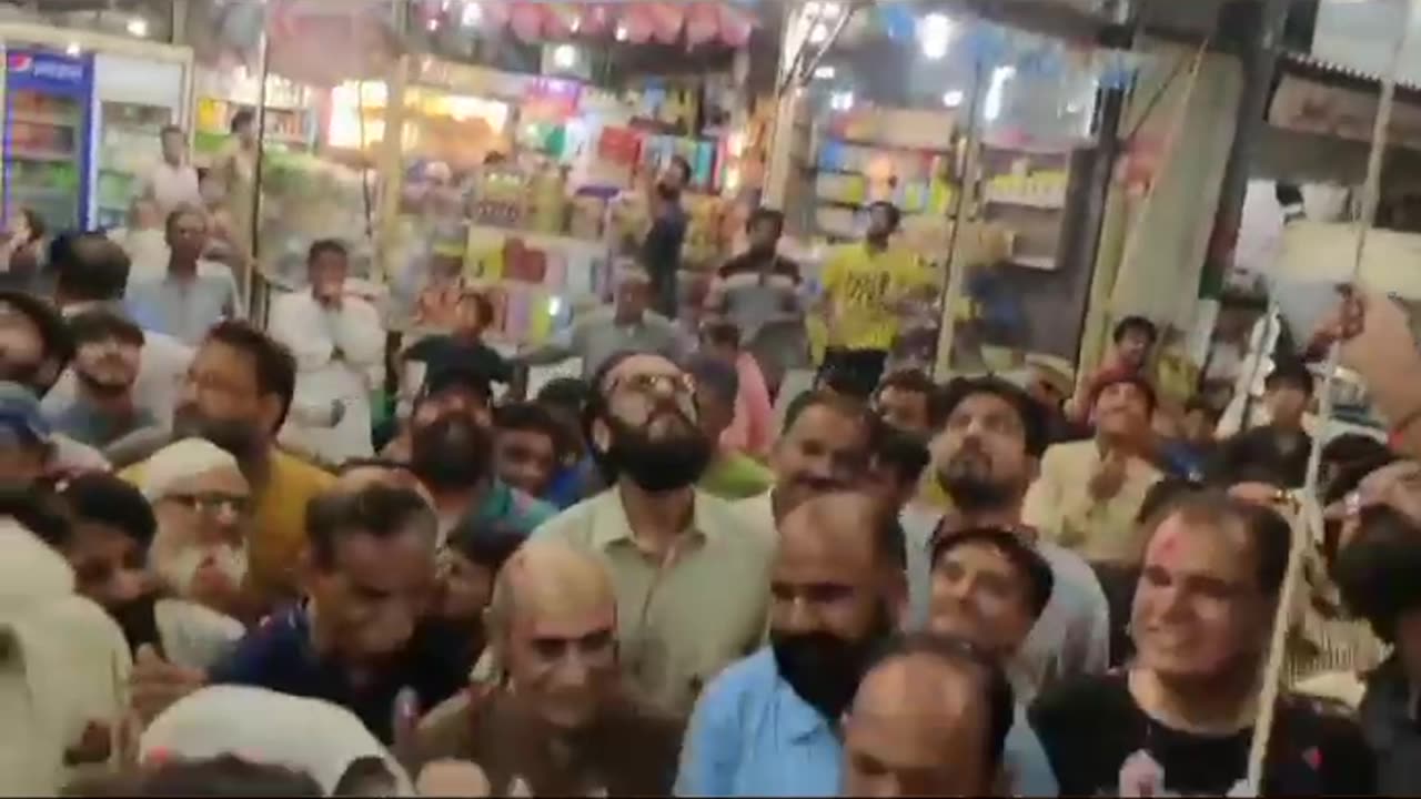 Pakistani independence day fire works at Karachi