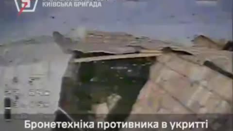 Russians Attempting to Hide Tanks and APCs from Ukrainian Drones