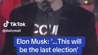 Elon Musk Warns Americans -- THIS IS IT! This could be Your Last Election!