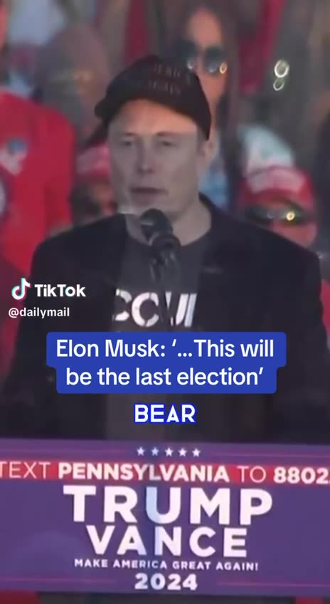 Elon Musk Warns Americans -- THIS IS IT! This could be Your Last Election!
