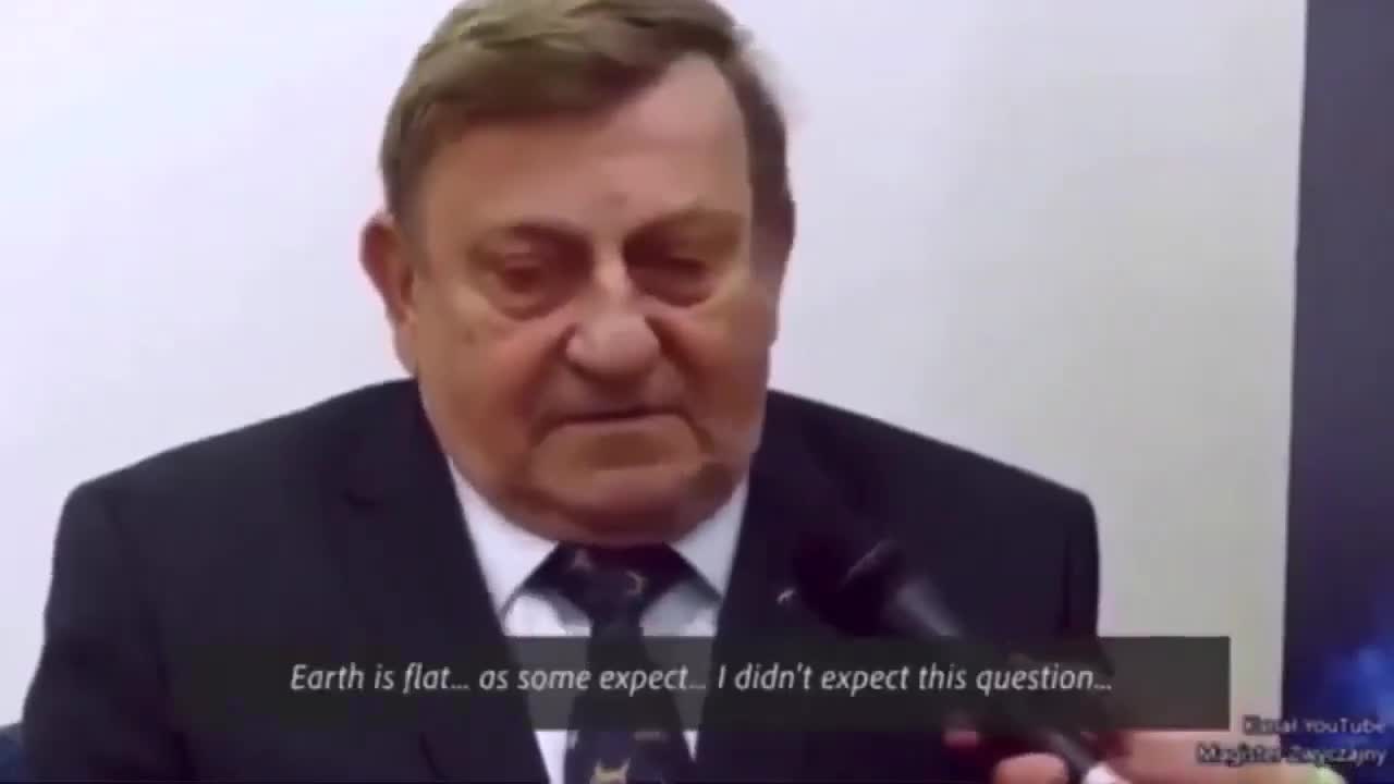 The First Astronaut to Admit Flat Earth Mirosław Hermaszewski Russian Polish Astronot
