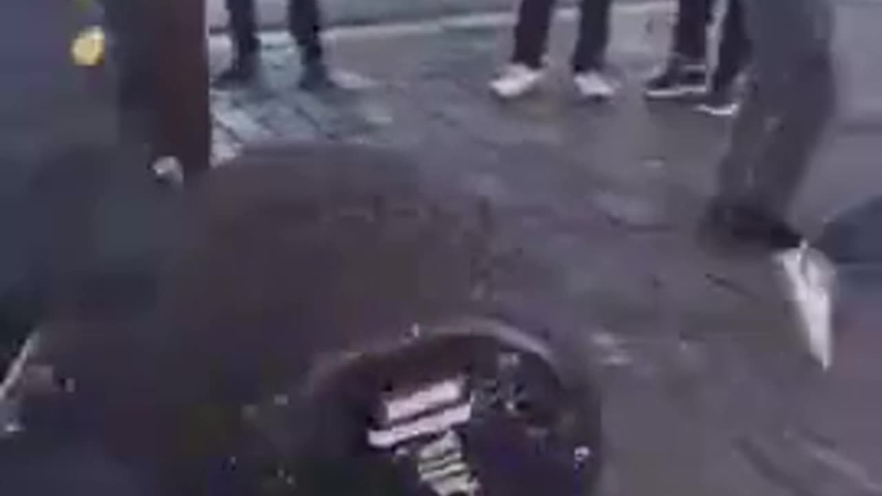 Chinese Police with New Type of Robot