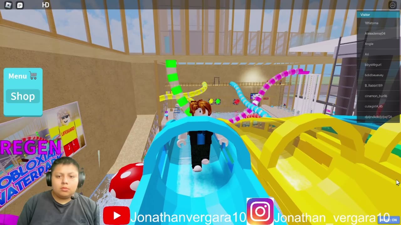 roblox water park gameplay commentary