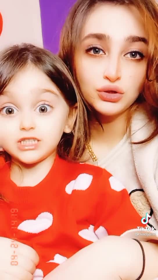 The girl and her mother