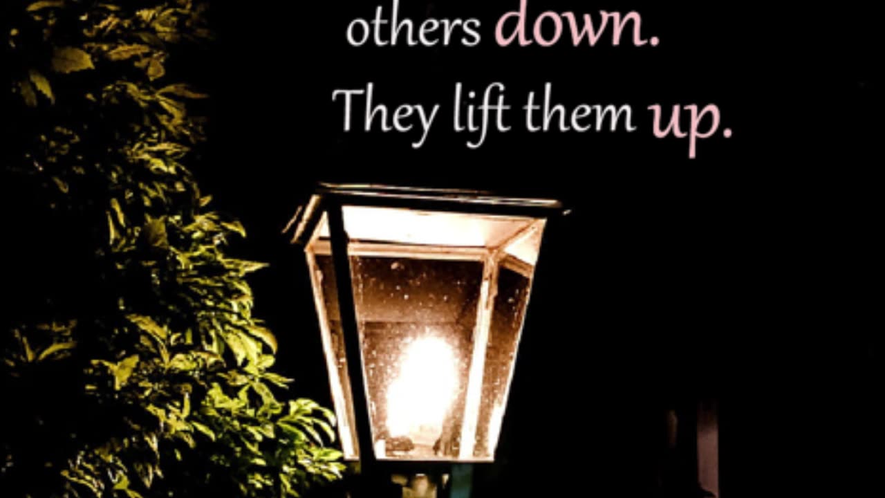 Strong people don't put others down..