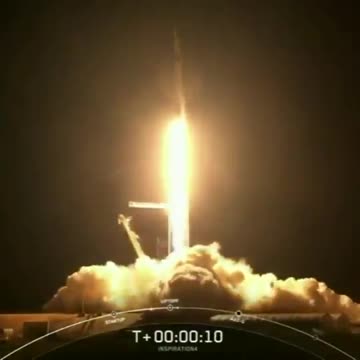 LIFTOFF: SpaceX launches first all-civilian flight to Earth's orbit.