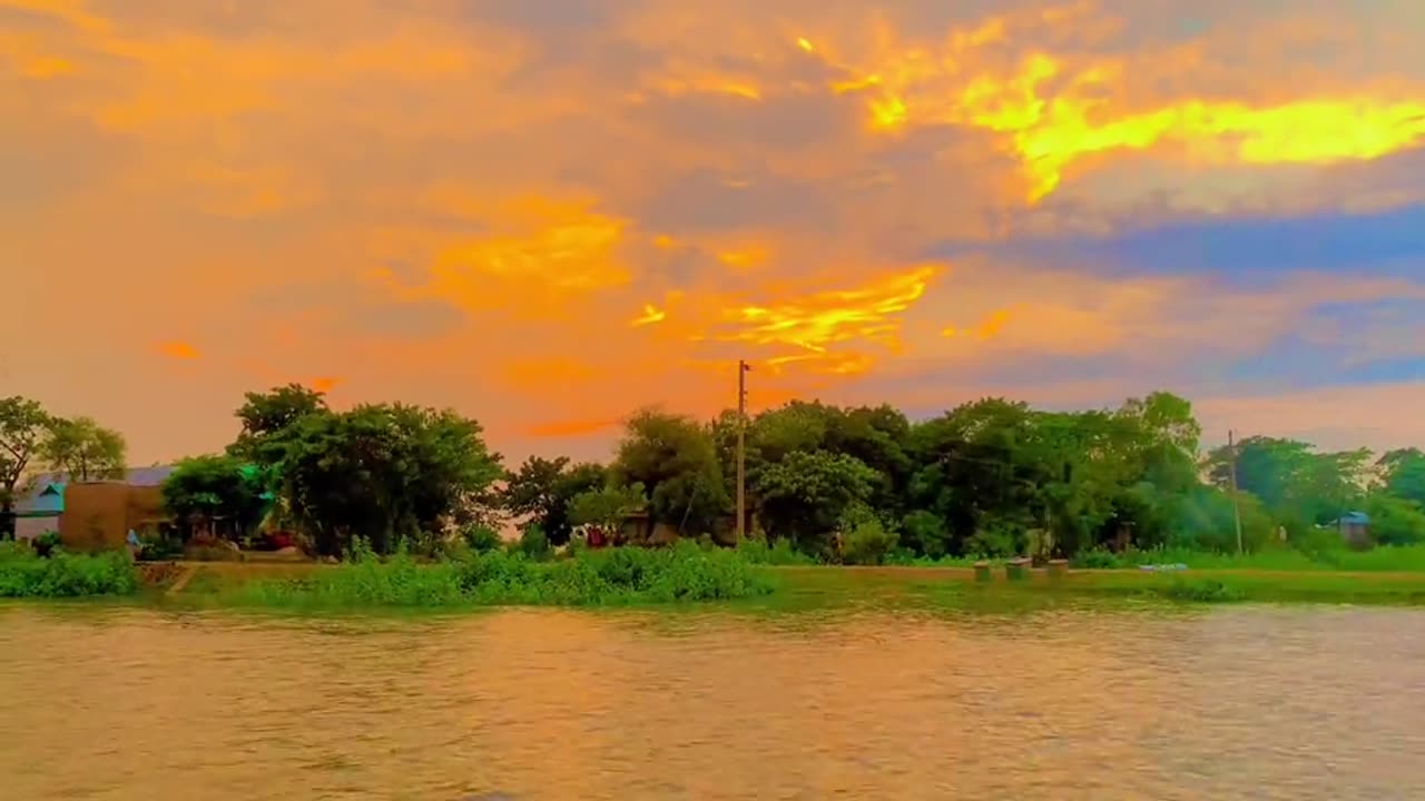 Sunset view in Bangladesh