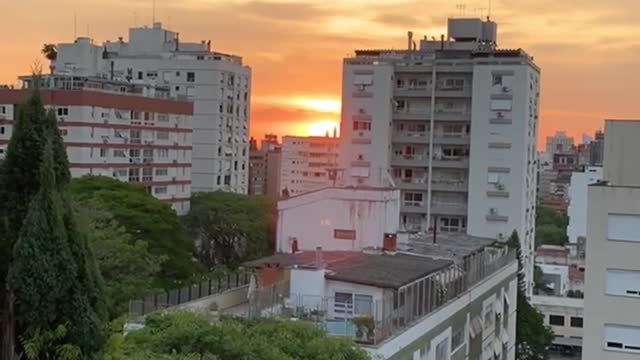 Sunsets in Porto Alegre, Rio Grande do Sul.