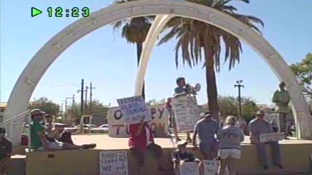 Saturday, October 8, 2011 First Day Of Occupy Tucson