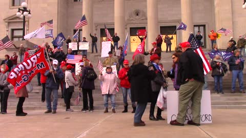 Rally at the Arkansas State Capitol January 6th the USA won't go like Venezuela