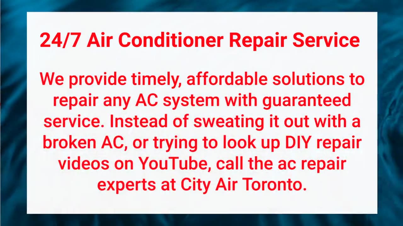 City Air : Fast & Reliable AC Repair in Toronto, ON