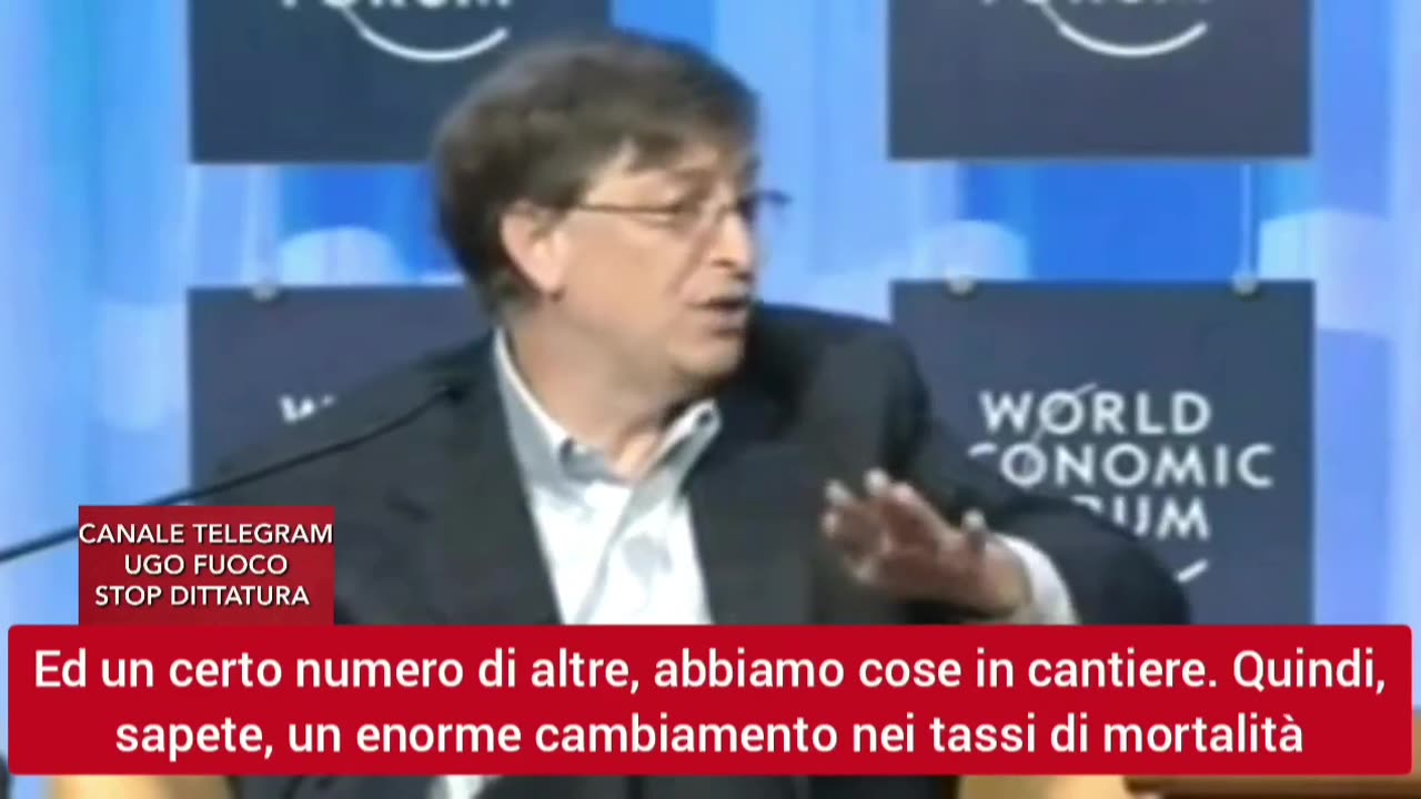 WEF 2008: L'investitura ufficiale di BILL GATES quale conduttore della missione per la riduzione della popolazione mondiale