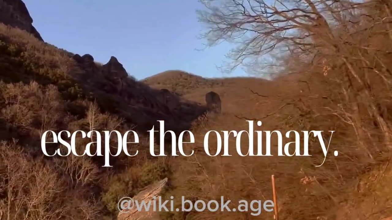 Escape the ordinary