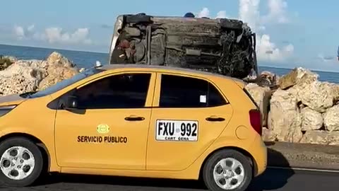 ACCIDENTE EN LA ENTRADA DE BOCAGRANDE