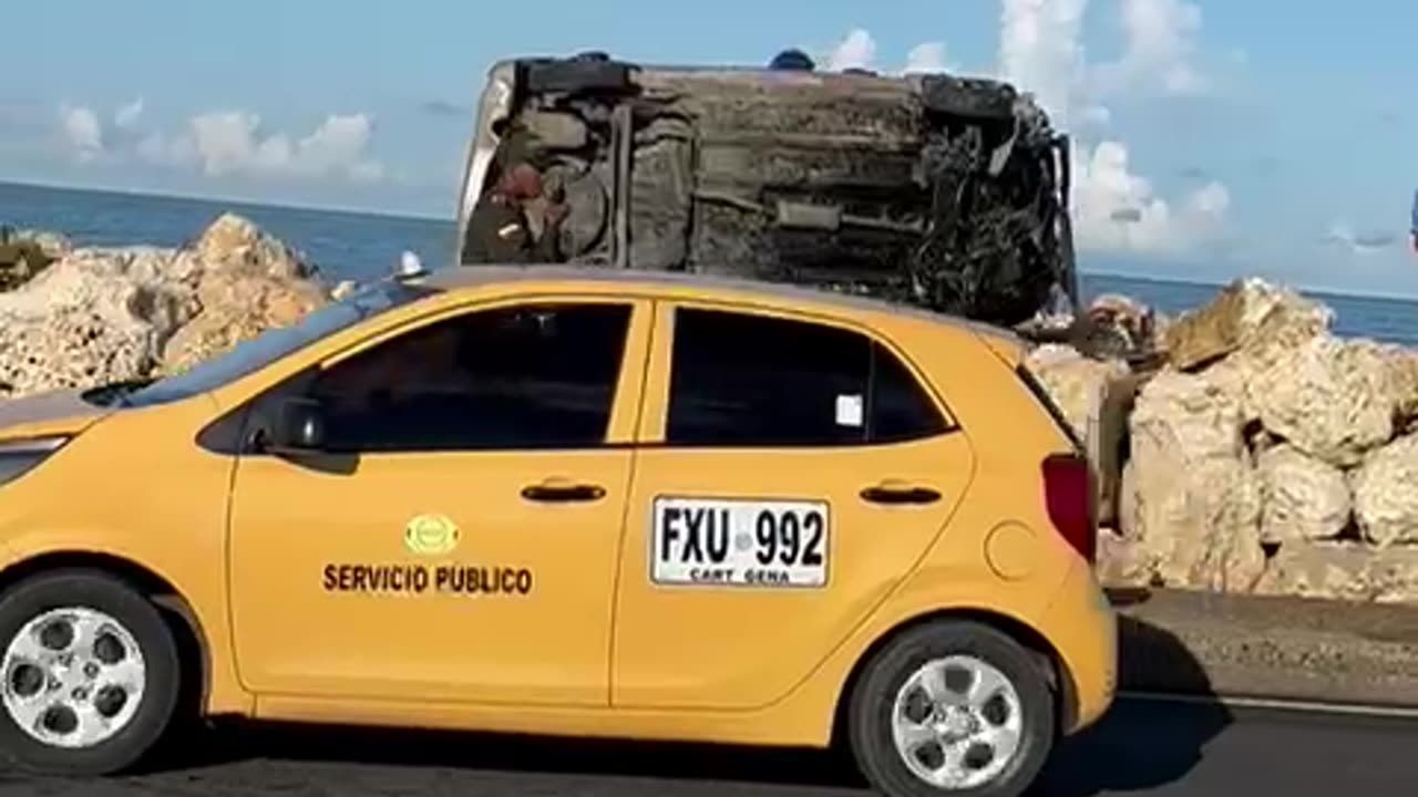 ACCIDENTE EN LA ENTRADA DE BOCAGRANDE