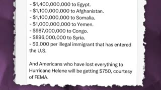 FEMA can’t help Helene victims because democrats blew $640M on illegal migrants!