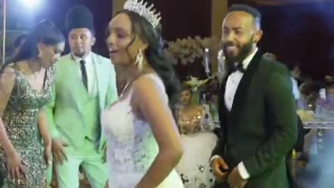 Ethiopian wedding ceremony dancing performance