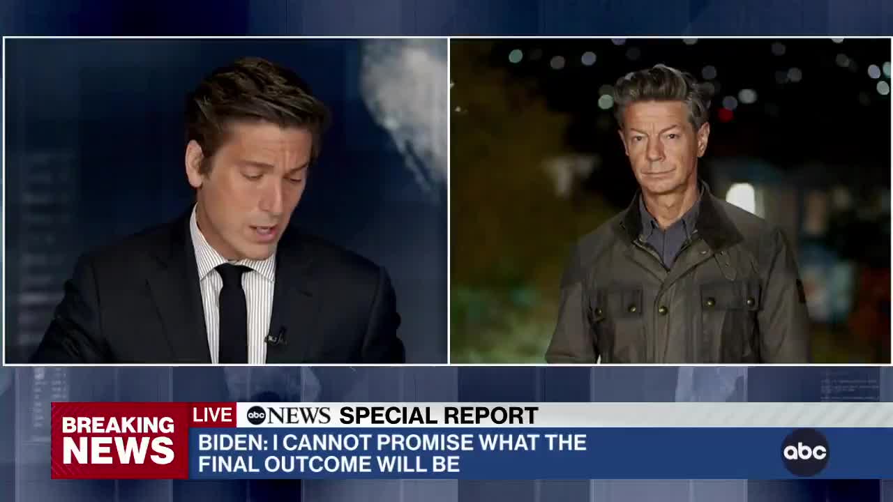 Reporter tells ABC News that Biden's statements do not match the reality of the ground.