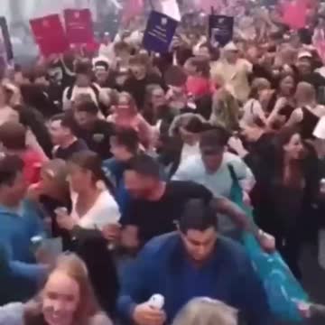 Netherlands Protestors - Party in the streets