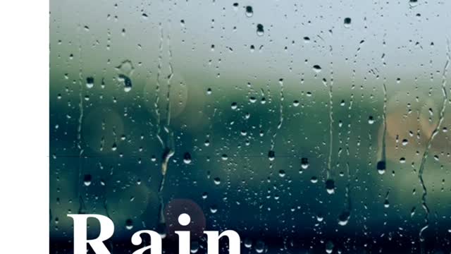 Rain sound in winter time. Relaxing sounds