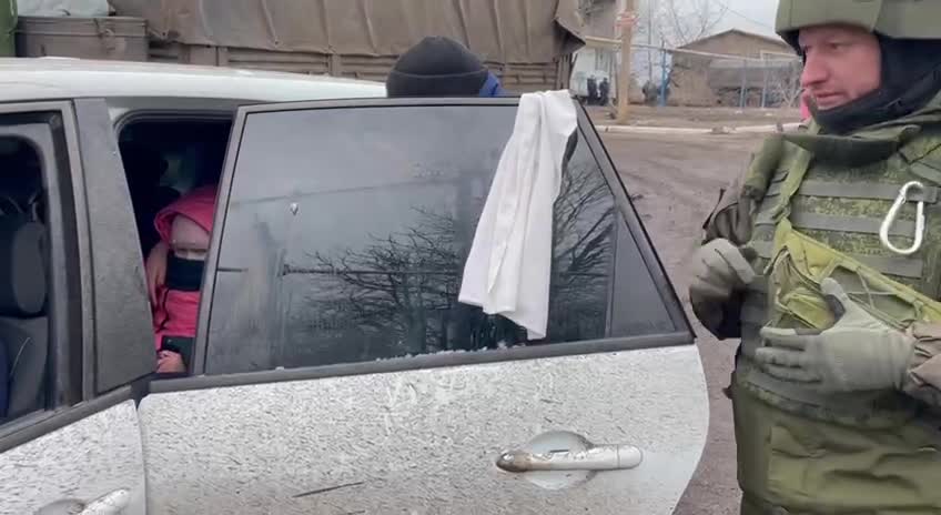 Sparta Battalion helped to evacuate the residents of Volnovakha, Donetsk, Ukraine