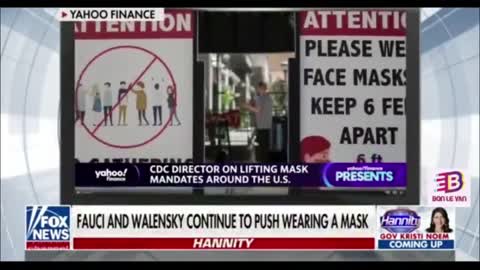 Fauci and Walensky continue to push wearing a mask