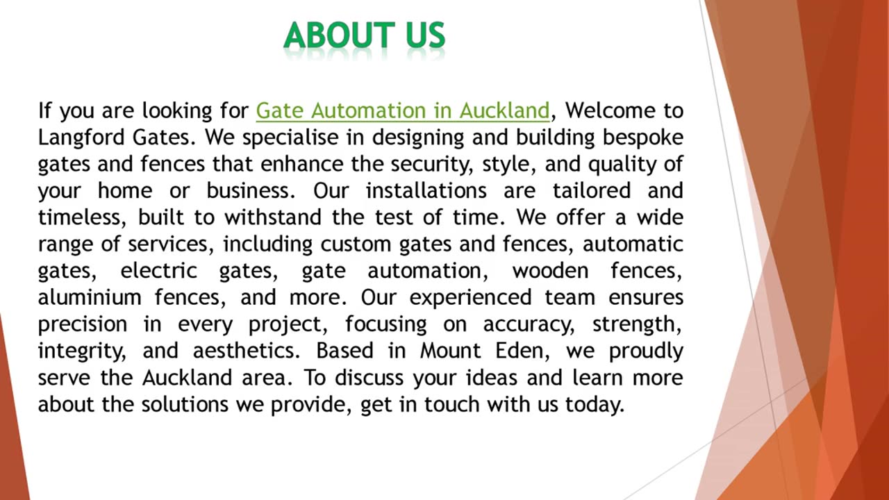 If you are looking for Gate Automation in Auckland