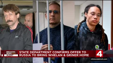 US offers prisoner swap- Russian arms dealer for Novi native Paul Whelan, WNBA star Brittney Griner