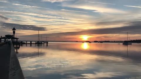 Florida sunrise over the St. Johns River