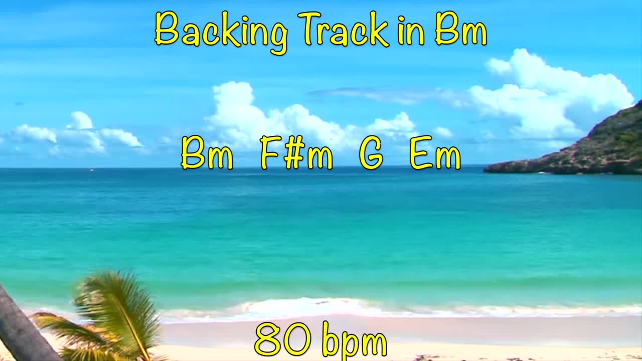 Bm Backing Track 80 bpm