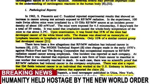 EXPLOSIVE MILITARY DOCUMENT SHOWS THE TRUE EFFECTS OF 5G....