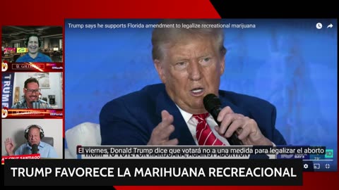 PASO ATRAS DE DONALD TRUMP🌿 muestra apoya la legalización de la marihuana recreacional en Florida 🌴