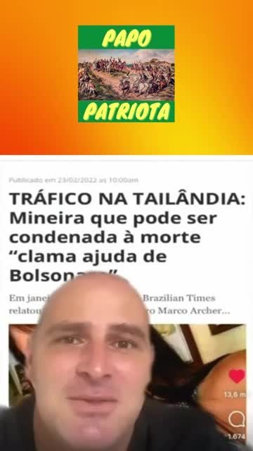 MINEIRO QUE DISSE QUE BOLSONARO TOMOU FACADA É PRESA NA TAILANDIA E CONDENADA A MORTE