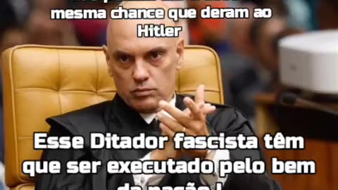 Morte ao Ditador Alexandre e seus pelegos, é um fascista, têm que ser executado antes que destrua a nação assim como Hitler.