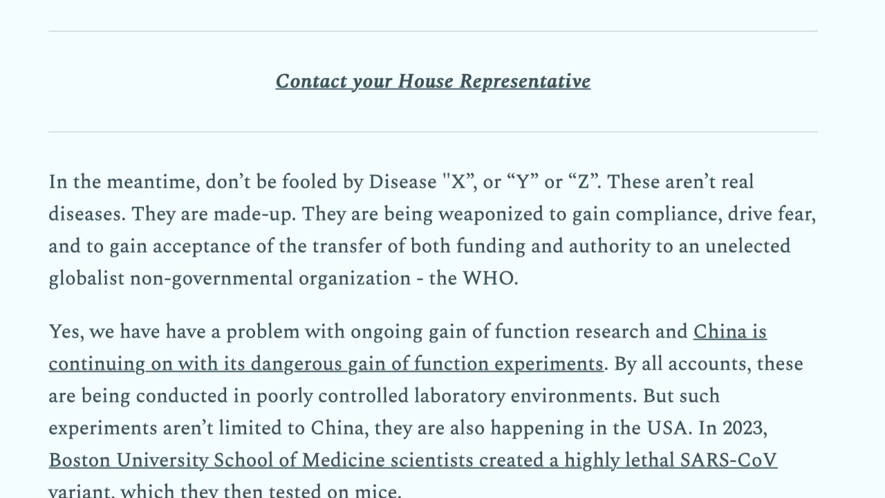 Disease X and Fear Mongering - by Dr. Robert W Malone