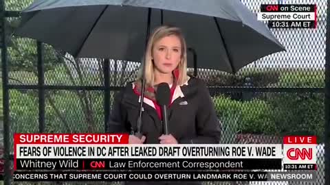 What? CNN Tells Viewers Fence Placed Around Supreme Court To Thwart ‘Far-Right Violence’