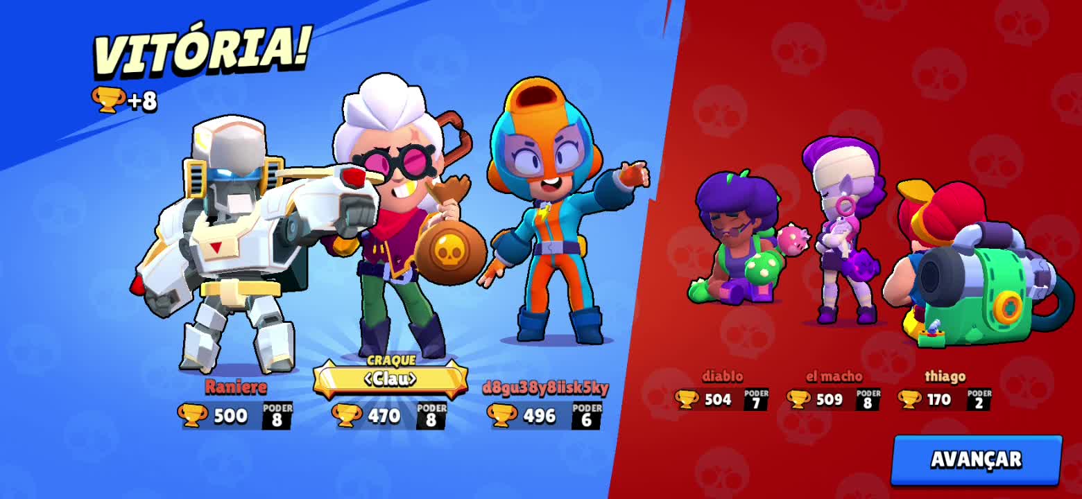 Uma partida de brawl stars