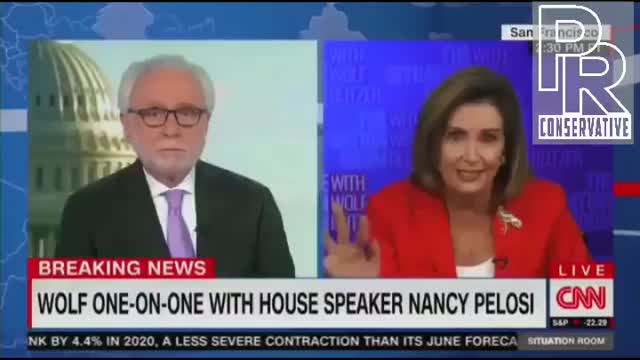 Huh? CNN Wolf Blitzer argues with Nancy Pelosi