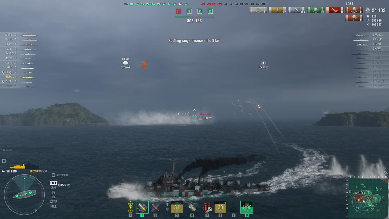 World of Warships in the Kidd