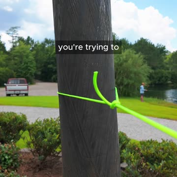 TAUT LINE HITCH - Tie around the peg