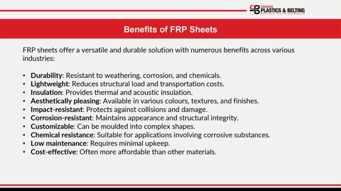 Industry-Wide Application of FRP Sheets