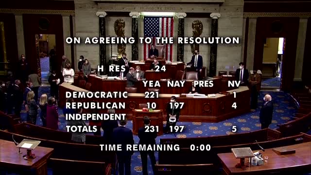 House votes to impeach Trump again