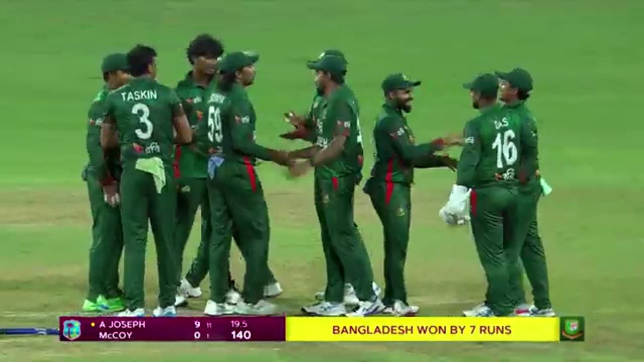 Powell Hits 60 & Mahedi Hasan Takes 4-Fer | Highlights | West Indies v Bangladesh | 1st T20I