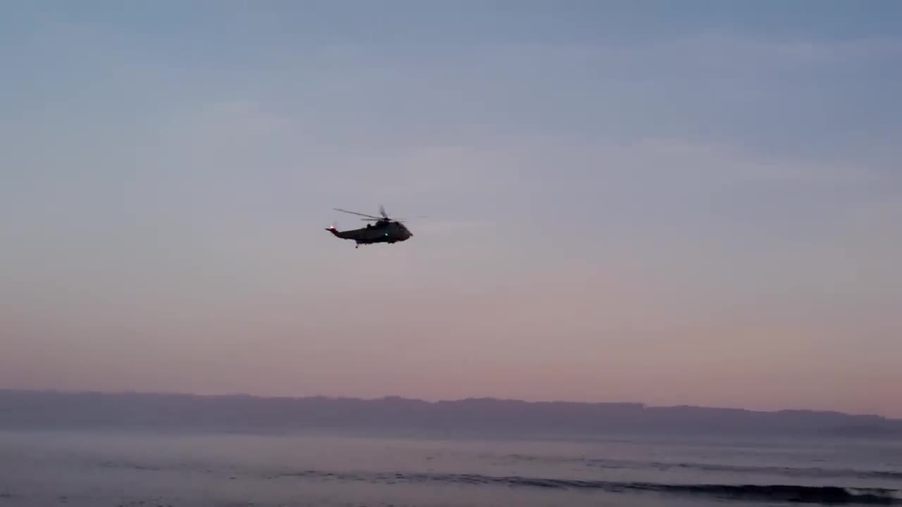 Buzzed by Canadian military helicopter at campground