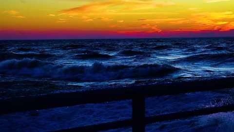 Waves Extravaganza Front of a Gorgeous Sky