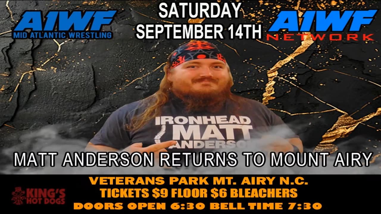 AIWF Ringside Wrestling Sept 8th 2024