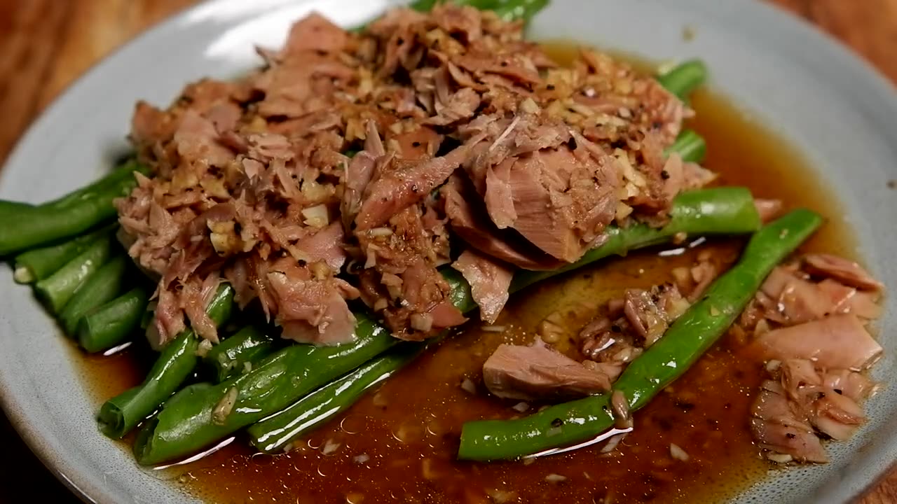 Tuna with green beans rec6