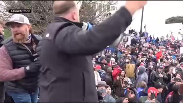 You can clearly see Alex Jones & Ali Alexander directing people away from the Capitol