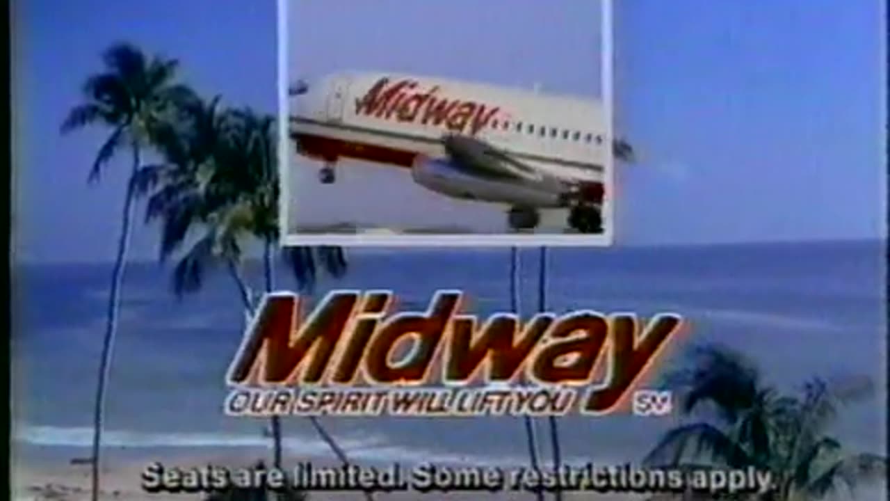 July 17, 1986 - Midway Airlines Commercial