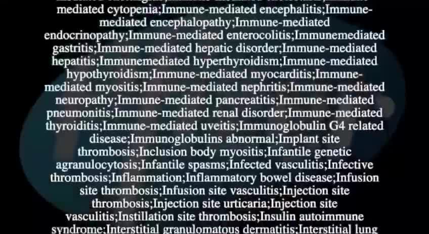 Pfizer’s ‘vaccine’ side effect list.